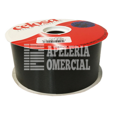 MERCERIA LISTON CELOSA LISO #22 C. NEGRO